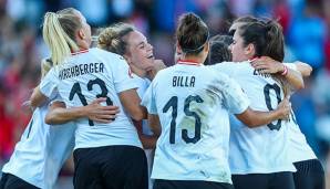 Mit drei Siegen in drei Spielen führen die ÖFB-Frauen derzeit die Gruppe G an.