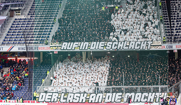 LASK-Fans in Salzburg.