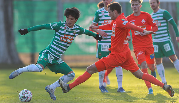Der SK Rapid kam gegen den Zweitligisten SV Horn nicht über ein 1:1-Unentschieden hinaus.