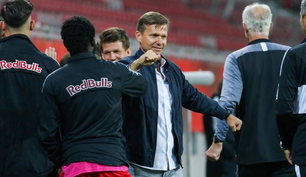 Jesse Marsch feierte seinen ersten Titel als Trainer von Red Bull Salzburg.