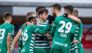 SK Rapid Wien jubelt gegen Hartberg