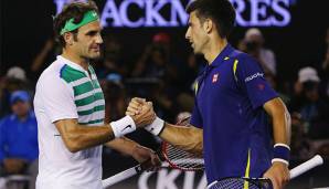 Müssen sich überraschend ums Halbfinale matchen: Federer und Djokovic.