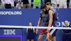 Dominic Thiem gegen Rafael Nadal bei den US Open 2018.