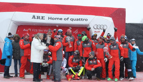 Das Alpin-Team des ÖSV setzt seine Siegesserie fot