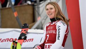 Kann Katharina Liensberger sich den Sieg der Gesamtwertung im Slalom-Weltcup noch sichern?