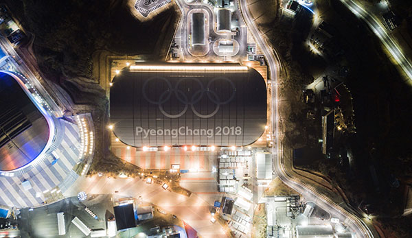 Die Sportwelt blick nach PyeongChang
