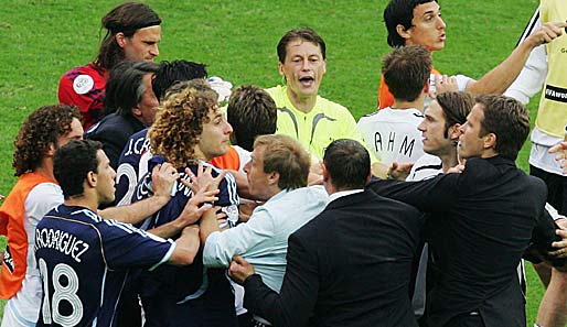 Nach dem Viertelfinale zwischen Deutschland und Argentinien bei der WM 2006 kam es zu Tumulten