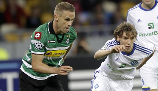 Filip Daems (l.) und Borussia Mönchengladbach sind an Dynamo Kiew gescheitert