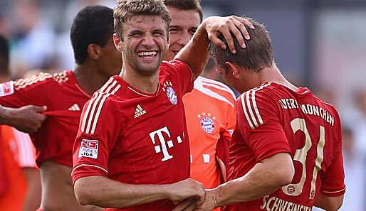 Thomas Müller erzielte das 1:0 für Bayern gegen Fürth