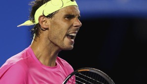 Rafael Nadal in seinem Zweitrundenmatch gegen den US-Amerikaner Smyczek