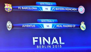 Die Bayern treffen im CL-Halbfinale auf den FC Barcelona