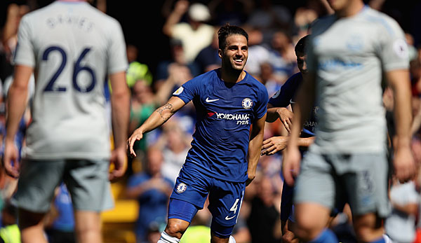 Cesc Fabregas erzielte beim Sieg von Chelsea gegen Everteon das zwischenzeitliche 1:0