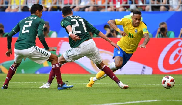 Brasilien und Mexiko treffen im Achtelfinale der WM 2018 aufeinander.