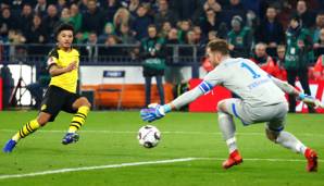 Jadon Sancho erzielte das 2:1 für Borussia Dortmund.