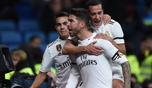 Sergio Ramos erzielte per Elfmeter die Führung für Real.