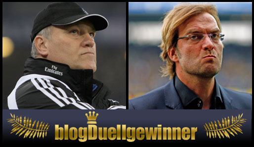 Wer wird den Preis für den bösesten Blick gewinnen - Martin Jol oder doch Jürgen Klopp?