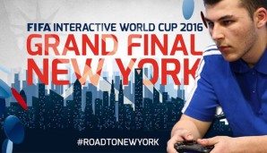 Kevin Assia nimmt beim FIFA Interactive World Cup 2016 in New York teil