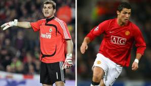 FIFA 09: Cristiano Ronaldo (Manchester United) und Iker Casillas (Real Madrid) – Gesamtstärke: 91.