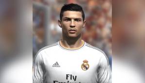 FIFA 14: Langsam aber sicher wird Cristiano Ronaldo auch bei FIFA erwachsen. Die Haarstruktur ist 2014 schon deutlich erkennbar, das Gesicht ist deutlich wiederzuerkennen.
