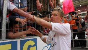 Platz 3: Lukas Podolski (1. FC Köln) - damaliges Alter: 20. Potenzial von 84. Spätestens nach der WM 2006 kannte ihn die ganze Fußballwelt. Heute geht der mittlerweile 34-Jährige in Polen für Gornik Zabrze auf Torejagd.