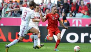 Platz 8 - FRANCK RIBERY (damaliger Verein: FC Bayer München): 90 Gesamtstärke bei FIFA 13