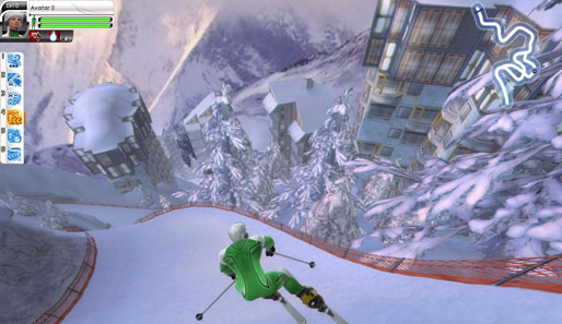 Außerdem mit dabei: Wintersport wie zum Beispiel die Ski-Abfahrt