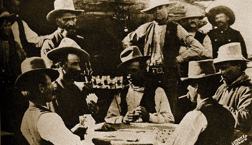 Poker, Geschichte, Saloon, China