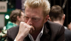 Becker am Pokertisch