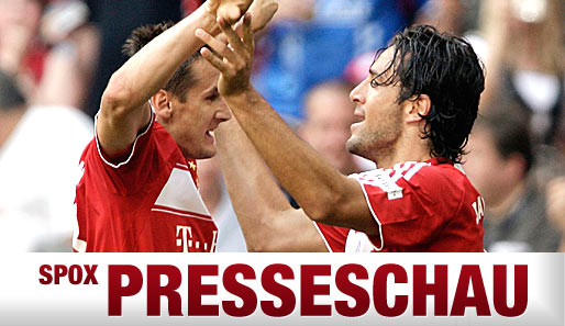 Zwei Platzhirsche im Bayern-Sturm: Miro Klose und Luca Toni