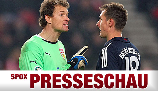 Jens Lehmann und seine Ausraster: Hier geht er Bayern-Stürmer Miroslav Klose an