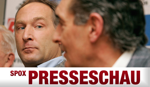 Andreas Müller (links) findet das Verhalten von Rudi Assauer "proletenhaft"