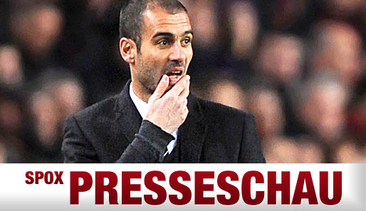 Barca-Trainer Pep Guardiola kommt die Bayern-Klatsche in Wolfsburg nicht gerade zupass