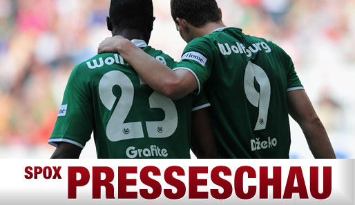 Wechselt Grafite (links) oder Edin Dzeko mit Felig Magath zum FC Schalke 04?