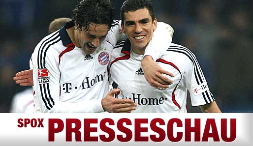 Spielten vor wenigen Tagen noch beim Confed-Cup gegeneinander: Bayerns Toni (l.) und Lucio