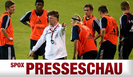 Bayern-Coach Louis vn Gaal hat in Dubai seine Stammelf gefunden