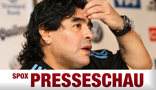 Diego Maradona warf Thomas Müller aus der Pressekonferenz