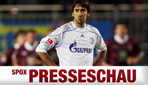 Die Person steht für den Anspruch, der Gesichtsausdruck für die Wirklichkeit bei Schalke 04