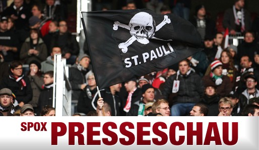 Ob sich die Vereinsbosse darüber beschweren, wenn ihnen eine St. Pauli-Fahne die Sicht versperrt?