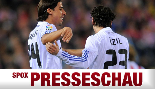 Sami Khedira (l.) und Mesut Özil treten in den kommenden Tagen viermal gegen den FC Barcelona an
