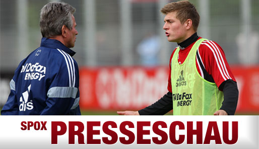 Jupp Heynckes (l.) und Toni Kroos kennen sich noch von ihrer Zeit bei Bayer Leverkusen