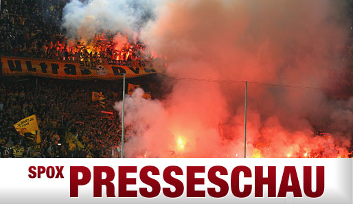 Einige pyromanische Fans von Dynamo Dresden benahmen sich in Dortmund gehörig daneben