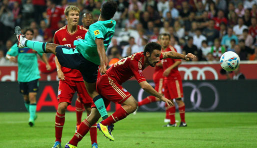 Thiago Alcantara (M.) erzielte beim Finalsieg vom FC Barcelona beide Treffer