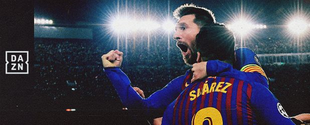 Lionel Messi und der FC Barcelona live auf DAZN
