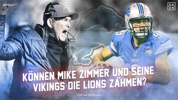 Die NFL und Thanksgiving: Mike Zimmer mit den Vikings vs. Lions live auf DAZN
