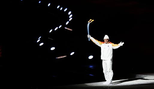 Bei den Olympischen Winterspielen in Turin 2006 durfte Alberto Tomba in der Eröffnungszeremonie mitwirken