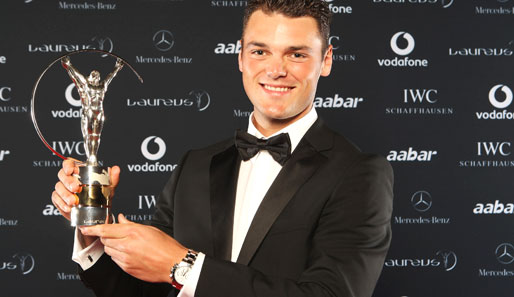 Martin Kaymer wurde in Abu Dhabi als Gewinner des Laureus World Sport Awards ausgezeichnet