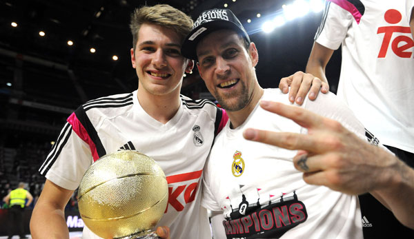 Mit 16 ist Luka Doncic (l.) bereits Teil von Real Madrids erster Mannschaft