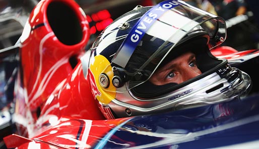 Deutlich mehr Glück: Sebastian Vettel wurde im Toro Rosso Neunter