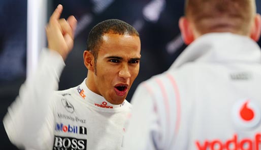 Was da wohl in Lewis Hamilton gefahren ist?