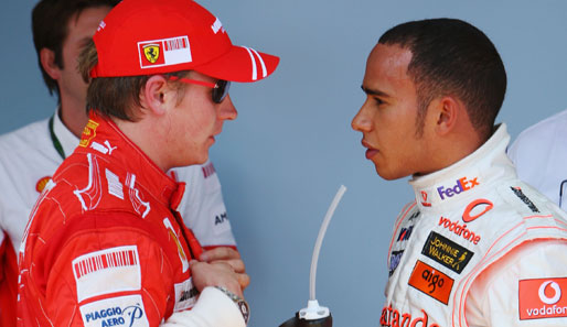 Und im Small-Talk mit Kimi Räikkönen